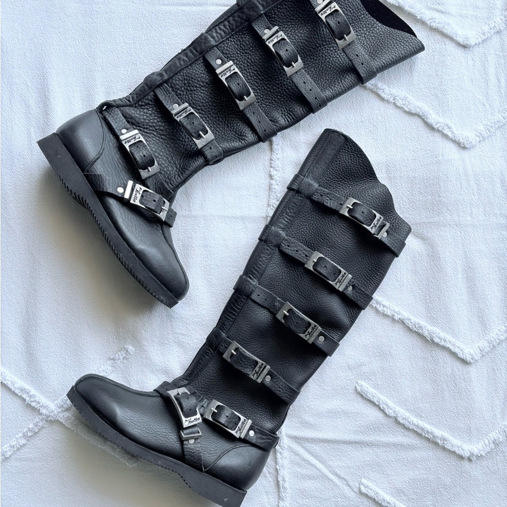 Sons of Sandler Low Buckle Leather Boots